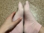 My dirty socks and feet after a long day 3/16