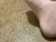 My dirty socks and feet after a long day 4/16