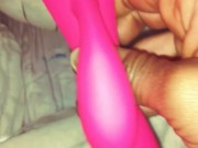 Playing with my wet hairy pussy for my stuff  13/16