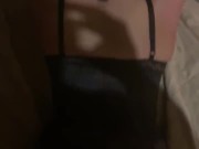 SEXY METAL SLUT ALLISTA REIGNS BOUNCES HER PERFECT ASS ON AN UNEXPECTED BARTENDER ABOVE THE VENUE 16/16