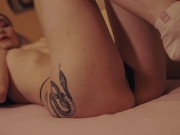 Sweet girl kissing dildo first thing after waking up 4/16