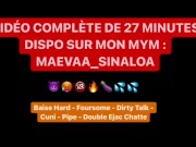 Maevaa Sinaloa - Libertine Française se fait baiser en club echangiste sans capote double ejac 16/16