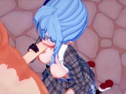 Hoshimachi Suisei sucking dick and getting a facial (Hololive Hentai) 5/16