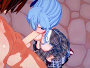 Hoshimachi Suisei sucking dick and getting a facial (Hololive Hentai) 8/16