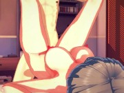 Fucking Hana Uzaki doggystyle against a table until you cum inside her - Uzaki-chan Hentai 12/16