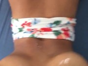 Big booty asian slut takes big white dick doggy 14/16