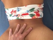 Big booty asian slut takes big white dick doggy 2/16