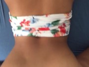 Big booty asian slut takes big white dick doggy 6/16