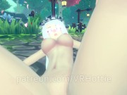 Fairy Goddess Can't Wait To See You Again Undressing Ride in Forest Hentai White Hair POV Lap Dance 12/16