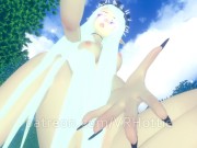 Fairy Goddess Can't Wait To See You Again Undressing Ride in Forest Hentai White Hair POV Lap Dance 7/16