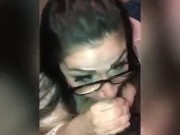 Milf gets crazy interracial sloppy throat fuck and facial  12/16