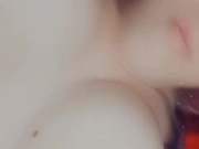 Tits out smoking a blunt 12/16