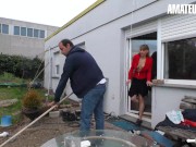HausfrauFicken - Horny German Mature Housewife Seduces And Fucks Her Gardener - AMATEUREURO 2/16