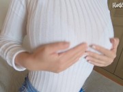 Busty Blonde Loves To Ride Big Cock Until She Gets Creampie - HotKittyAria Amateur Porn 3/16