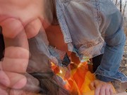 Blowjob/Handjob in the Park - Amara Allnight 4/16