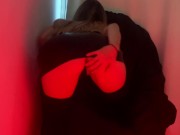 Bailando en faldita y tanguita. 2/16