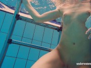 Russian cute babe Avenna is lonely in the pool 10/16