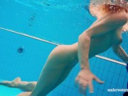 Russian cute babe Avenna is lonely in the pool 13/16