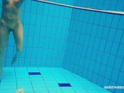 Russian cute babe Avenna is lonely in the pool 16/16