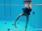 Russian cute babe Avenna is lonely in the pool 6/16