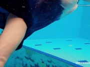 Russian cute babe Avenna is lonely in the pool 7/16
