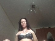 dance in nylon pantyhose on naked pussy 6/16