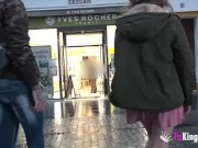 Alana shows her pussy all around the street 8/16