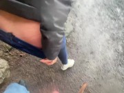 Fucking behind Seljalandsfoss - BJ and sex behind this beautiful Icelandic tourist waterfall 11/16