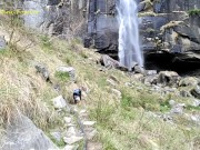 Walk with Angel Fowler to Waterfall on Mountains 5/16