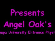 Angel Oak's New Student Gyno Exam By Doctor Tampa Caught On Camera Only @ GirlsGoneGynoCom 3/16