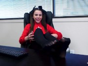 Ava Madison Gets Her Boss Off With Just A Foot JOI 2/16