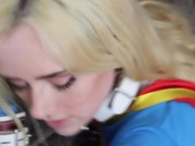 Candy White “Supergirl 1-1” Restraints Cuntfucking Cocksucking Pussylicking 15/16