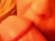 a red lipstick blowjob on the husband  7/16