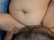 Sexy BBW gets creampie from broken condom  11/16