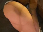 latina hotwife getting face fucked then rides bull 1/16