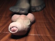 Pantyhose feet play with balls 4/16