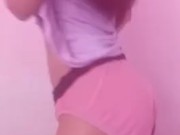 AMAZING BODY tiny teen rubbing hairy pussy and cumming for daddy 3/16