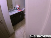 4k I'm Dominating My Stepdaughter Msnovember, While She Stands On The Tub And Toilet, Rough Doggie Style Fuck Deep Inside Her 3/16