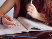 Voyeur Step-Brother Spying TEEN Cameltoe under the Table 4/16