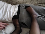 I help my stepbrother with a foot massage that not ends in cumshot - amateur pov feet fetish 3/16