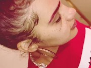 Met A Girl With Multi Colored Eyes, She Lets Me Cum On Her Nose 2/16