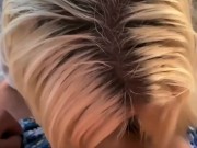 Amanda Bredén- Stepsister blows stepbrothers big cock and gets cum all over her big tits 7/16