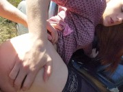 LesiAngel   Самый горячий секс на людной дороге с незнакомкой 12/16