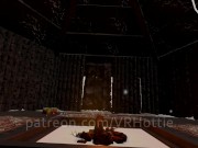 Bondage Strap Fox Girl Warms You Up in Snowed in Cabin Sword Knife Play Hentai POV Lap Dance 1/16