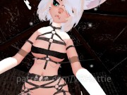 Bondage Strap Fox Girl Warms You Up in Snowed in Cabin Sword Knife Play Hentai POV Lap Dance 11/16