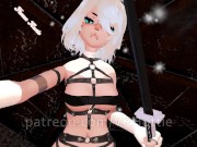 Bondage Strap Fox Girl Warms You Up in Snowed in Cabin Sword Knife Play Hentai POV Lap Dance 7/16