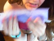 I try some absorbent diapers and tampax fill them with hot pee video in Italian! Exclusive! 6/16