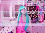 ME! ME! ME! Cosplay Hentai girl jumping with dildo | Sofia Sey 4/16