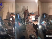 2 Black Guys Tag Team Model Milf Slut Spitroast Train Video Shoot 9/16