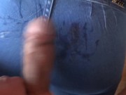 MY BIG COCK ENJOYING MY WIFE'S ASS MATURE, FUCKED, MORBID, CUMSHOT IN JEAN 2/16